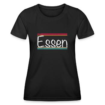 Essen - Frauen Funktions-T-Shirt - Schwarz - Vorne - AI Model Female 172 light (172cm)