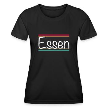 Essen - Frauen Funktions-T-Shirt - Schwarz - Vorne - AI Model Female 172 light (172cm)