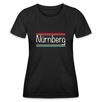 Nuremberg - T-shirt sport Femme - noir - Devant - AI Model Female 172 light (172cm)