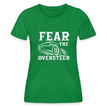Slot -Auto, Slotcar -Rennen - Frauen Funktions-T-Shirt - Kelly Green - Vorne - AI Model Female 172 dark (172cm)