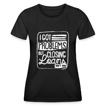 Loan officer, mortgage loan - Women's Functional T-Shirt - black - Front - AI Model Female 172 light (172cm)