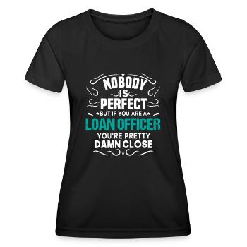 Loan officer, mortgage loan - Women's Functional T-Shirt - black - Front - AI Model Female 172 light (172cm)