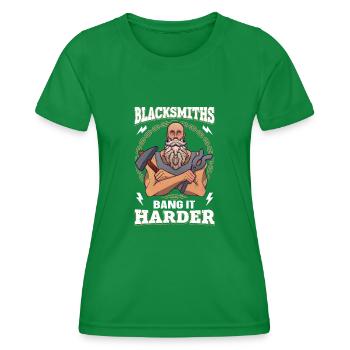 Blacksmiths Bang It forgeron drôle - T-shirt sport Femme - vert - Devant - AI Model Female 172 dark (172cm)