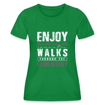 Salons funéraires, Salons funéraires - T-shirt sport Femme - vert - Devant - AI Model Female 172 dark (172cm)