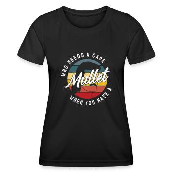 propriétaire de mulet, mulet - T-shirt sport Femme - noir - Devant - AI Model Female 172 light (172cm)