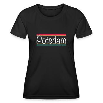 Potsdam - T-shirt sport Femme - noir - Devant - AI Model Female 172 light (172cm)