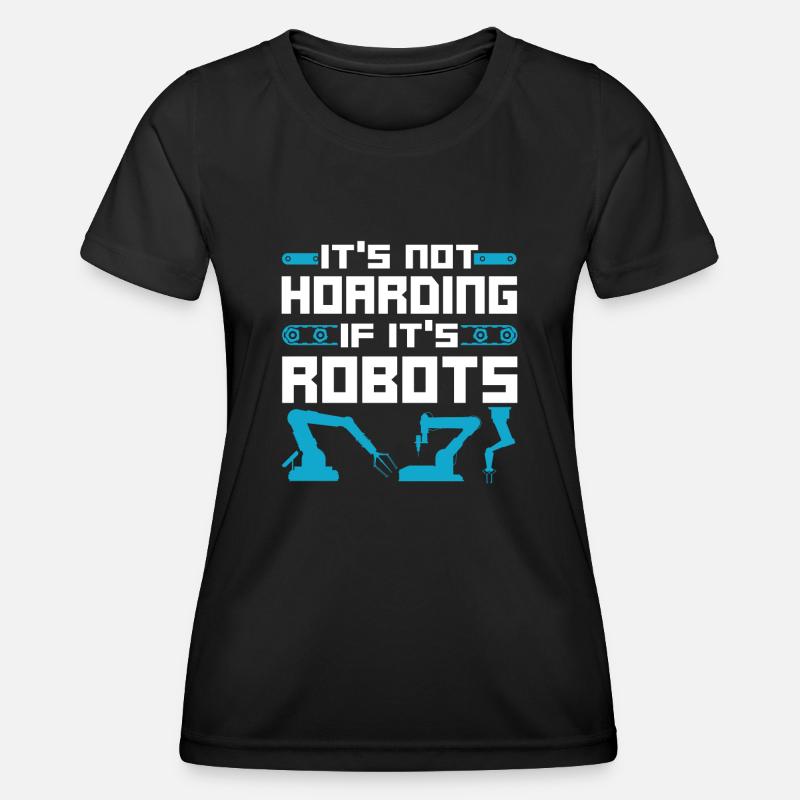Robot Robotics Engineer Vintage - Women's Functional T-Shirt - black