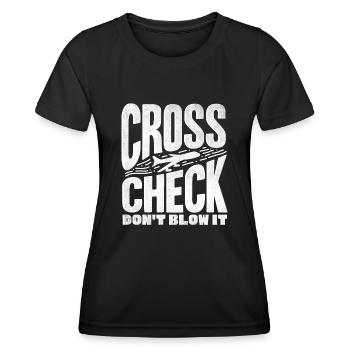Flight attendants, for flight attendants, flight attendants - Women's Functional T-Shirt - black - Front - AI Model Female 172 light (172cm)