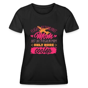 Flight attendants, for flight attendants, flight attendants - Women's Functional T-Shirt - black - Front - AI Model Female 172 light (172cm)