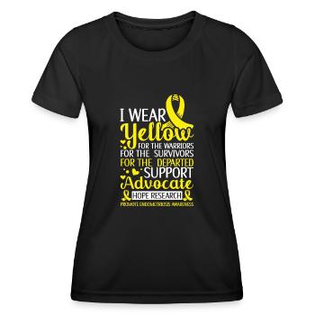 Endometriosis - Women's Functional T-Shirt - black - Front - AI Model Female 172 light (172cm)