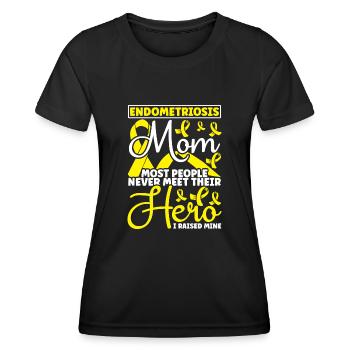 Endometriosis - Women's Functional T-Shirt - black - Front - AI Model Female 172 light (172cm)