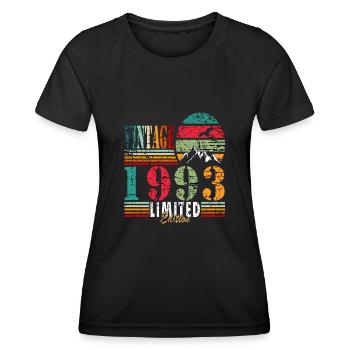 1993 Birthday present - Women's Functional T-Shirt - black - Front - AI Model Female 172 light (172cm)