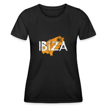 Ibiza - T-shirt sport Femme - noir - Devant - AI Model Female 172 light (172cm)