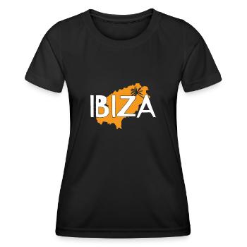 Ibiza - T-shirt sport Femme - noir - Devant - AI Model Female 172 light (172cm)