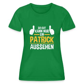 Patrick - Frauen Funktions-T-Shirt - Kelly Green - Vorne - AI Model Female 172 dark (172cm)