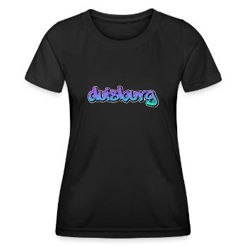 Duisbourg - T-shirt sport Femme - noir - Devant - AI Model Female 172 light (172cm)