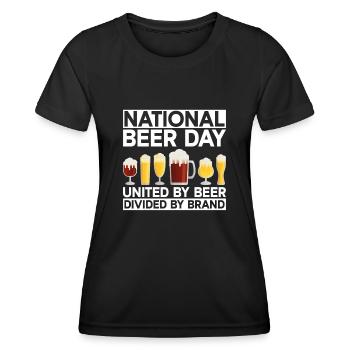 Beer Day Beer Day Beer lovers Beer drinkers - Women's Functional T-Shirt - black - Front - AI Model Female 172 light (172cm)
