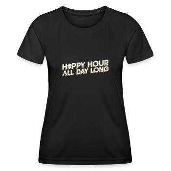 Bier Tag Tag des Bieres Bierliebhaber Biertrinker - Frauen Funktions-T-Shirt - Schwarz - Vorne - AI Model Female 172 light (172cm)