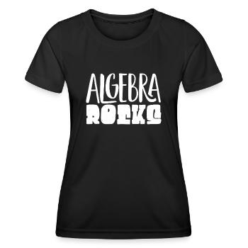 Algèbre, Analyse, Science, Mathématiques - T-shirt sport Femme - noir - Devant - AI Model Female 172 light (172cm)