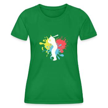 Baseball - Frauen Funktions-T-Shirt - Kelly Green - Vorne - AI Model Female 172 dark (172cm)