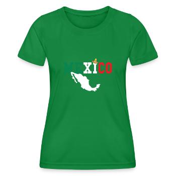 Mexique - T-shirt sport Femme - vert - Devant - AI Model Female 172 dark (172cm)