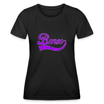 Bmx Schriftzug - Frauen Funktions-T-Shirt - Schwarz - Vorne - AI Model Female 172 light (172cm)