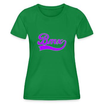 Bmx Schriftzug - Frauen Funktions-T-Shirt - Kelly Green - Vorne - AI Model Female 172 dark (172cm)