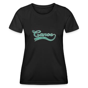 Canoë Canoë Lettrage - T-shirt sport Femme - noir - Devant - AI Model Female 172 light (172cm)