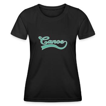 Canoë Canoë Lettrage - T-shirt sport Femme - noir - Devant - AI Model Female 172 light (172cm)