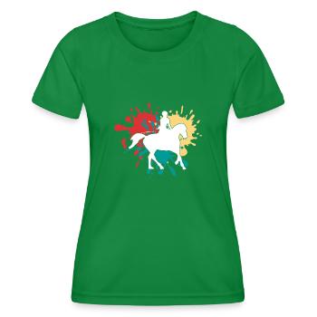 Équitation - T-shirt sport Femme - vert - Devant - AI Model Female 172 dark (172cm)