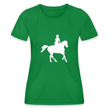Équitation - T-shirt sport Femme - vert - Devant - AI Model Female 172 dark (172cm)