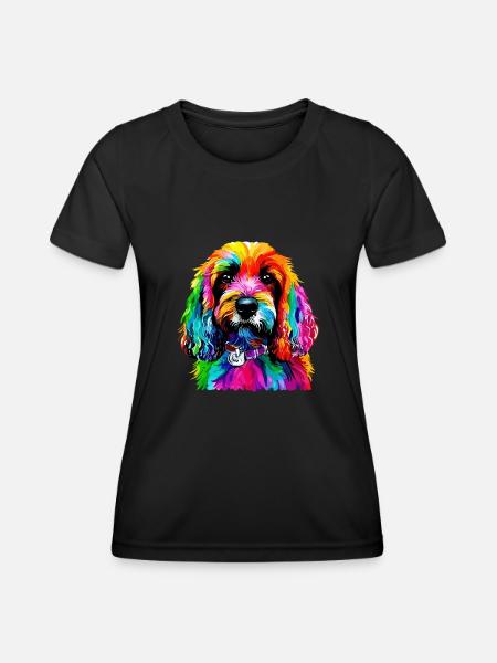 Cockapoo für Hundeliebhaber Spoodle - Frauen Funktions-T-Shirt - Schwarz