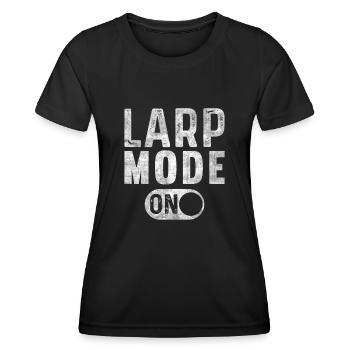 Larp Mode On Role-playing game LARP - Women's Functional T-Shirt - black - Front - AI Model Female 172 light (172cm)