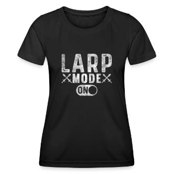 Larp Mode On Role-playing game LARP - Women's Functional T-Shirt - black - Front - AI Model Female 172 light (172cm)