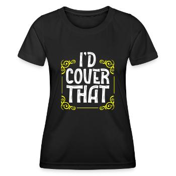 Insurance agent - Women's Functional T-Shirt - black - Front - AI Model Female 172 light (172cm)