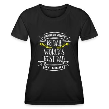 Insurance agent - Women's Functional T-Shirt - black - Front - AI Model Female 172 light (172cm)