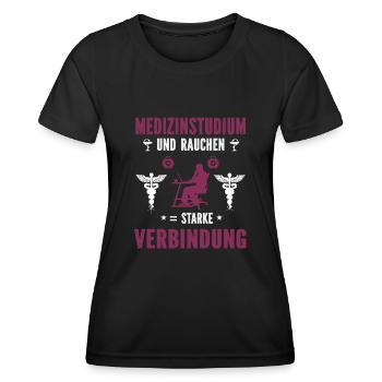 Medizinstudent - Frauen Funktions-T-Shirt - Schwarz - Vorne - AI Model Female 172 light (172cm)