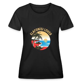 Elafonisi Lover - Women's Functional T-Shirt - black - Front - AI Model Female 172 light (172cm)