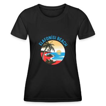 Elafonisi Beach - Women's Functional T-Shirt - black - Front - AI Model Female 172 light (172cm)