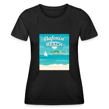 Elafonisi Beach - Women's Functional T-Shirt - black - Front - AI Model Female 172 light (172cm)