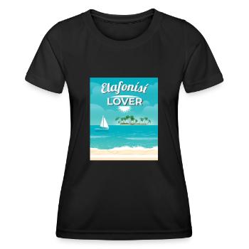 Elafonisi Lover - Women's Functional T-Shirt - black - Front - AI Model Female 172 light (172cm)