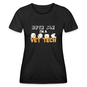 Tierarzt, Tierarzt, Tierarzt - Frauen Funktions-T-Shirt - Schwarz - Vorne - AI Model Female 172 light (172cm)