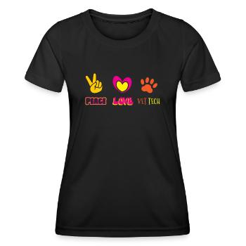Tierarzt, Tierarzt, Tierarzt - Frauen Funktions-T-Shirt - Schwarz - Vorne - AI Model Female 172 light (172cm)