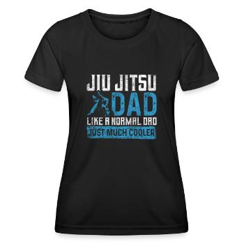 Comme un père normal juste beaucoup plus cool Jiu Jitsu - T-shirt sport Femme - noir - Devant - AI Model Female 172 light (172cm)