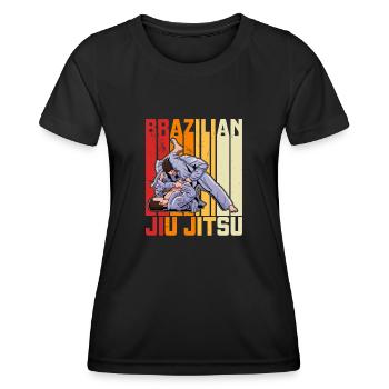 BJJ Kampfkunst Jiu Jitsu Spruch Brasilien - Frauen Funktions-T-Shirt - Schwarz - Vorne - AI Model Female 172 light (172cm)