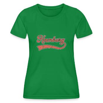 Lettrage de Hambourg - T-shirt sport Femme - vert - Devant - AI Model Female 172 dark (172cm)