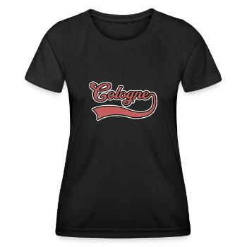 Köln Schriftzug - Frauen Funktions-T-Shirt - Schwarz - Vorne - AI Model Female 172 light (172cm)