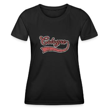 Köln Schriftzug - Frauen Funktions-T-Shirt - Schwarz - Vorne - AI Model Female 172 light (172cm)