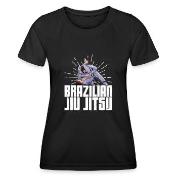 Brasilianische Jiu Jitsu Martial Arts BJJ Spruch - Frauen Funktions-T-Shirt - Schwarz - Vorne - AI Model Female 172 light (172cm)