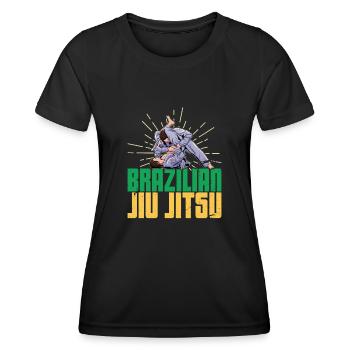 Brasilianische Jiu Jitsu Martial Arts BJJ Spruch - Frauen Funktions-T-Shirt - Schwarz - Vorne - AI Model Female 172 light (172cm)